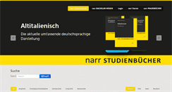 Desktop Screenshot of narr-studienbuecher.de