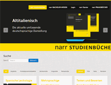 Tablet Screenshot of narr-studienbuecher.de